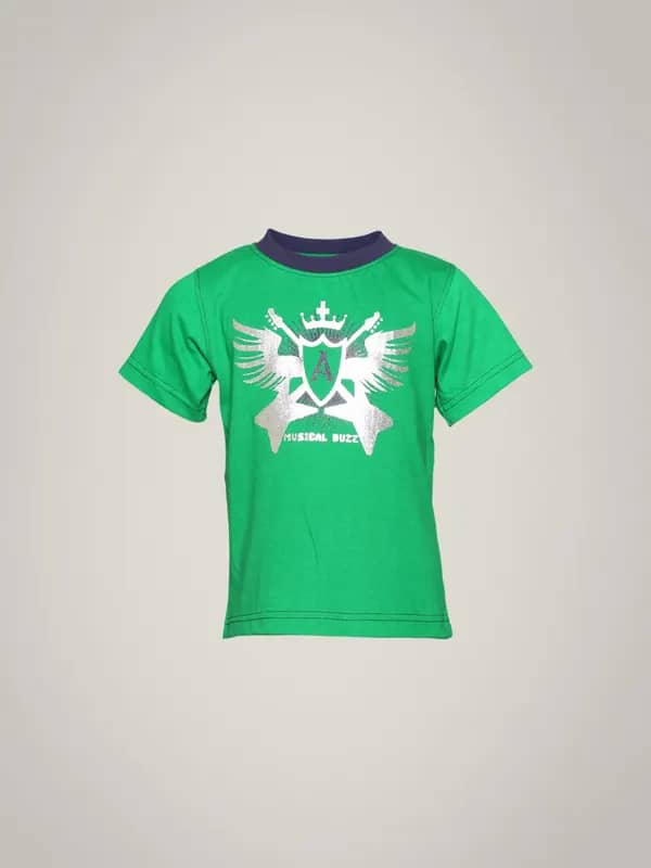 Ant Kids Boy's Musical Buzz Green T-Shirts Kidswear
