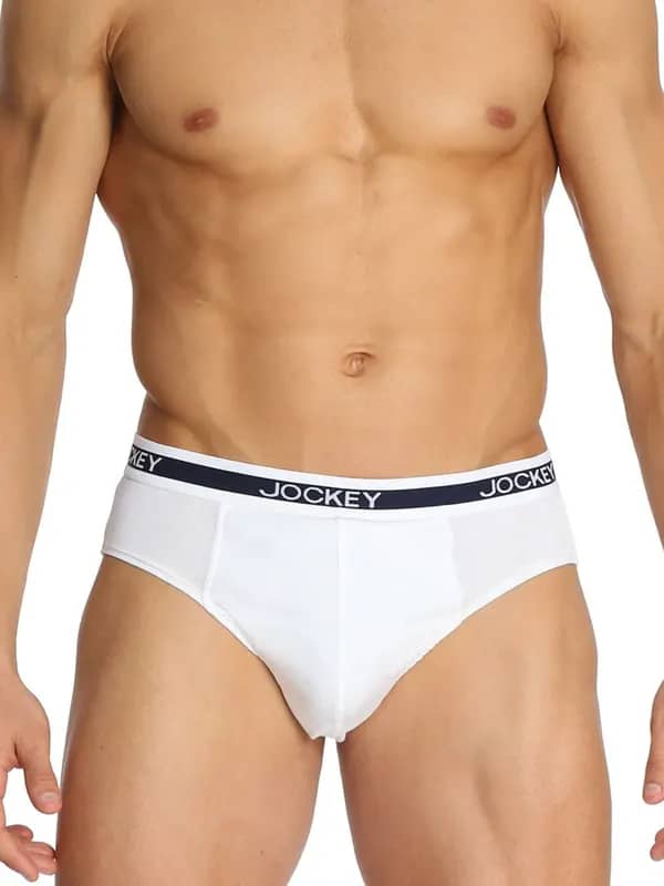 Jockey ELANCE Men White Brief 1010