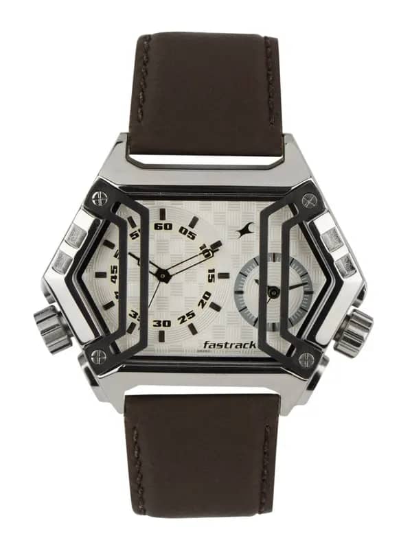 Fastrack Men Silver Dial Watch