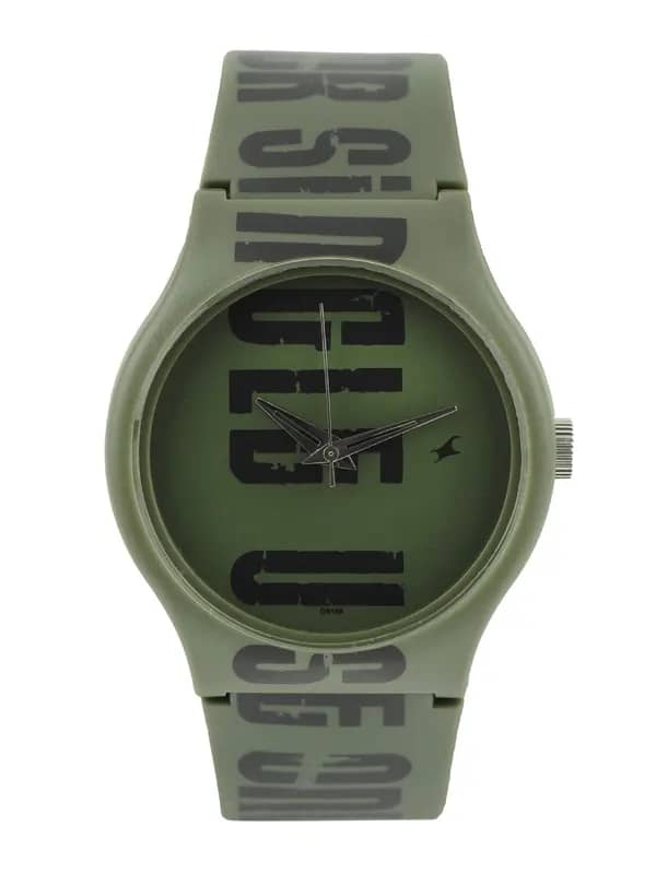 Fastrack Men Green Dial Watch
