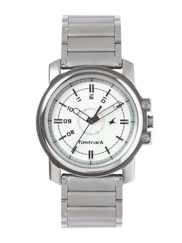 Fastrack Men White Dial Watch NB3039SM01