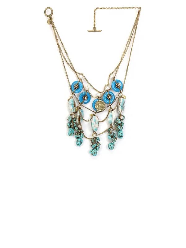 Ivory Tag Women Blue Necklace