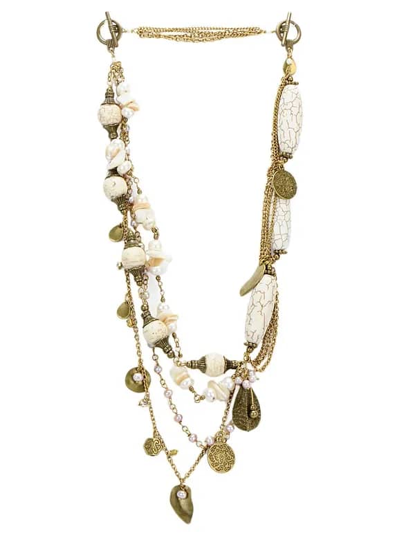 Ivory Tag Women Circular Meddle Multicoloured Necklace