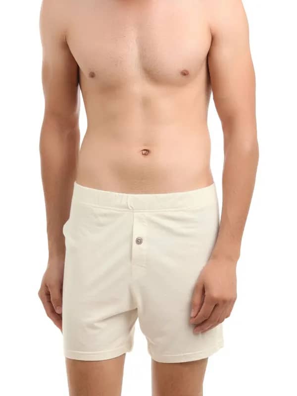 Do U Speak Green Men Cream Shorts