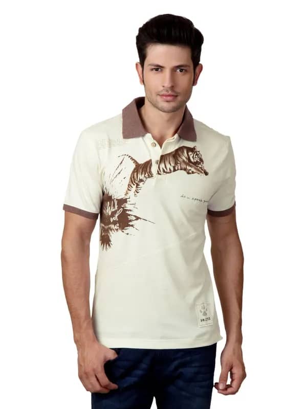Do u speak green Men Cream T-shirt