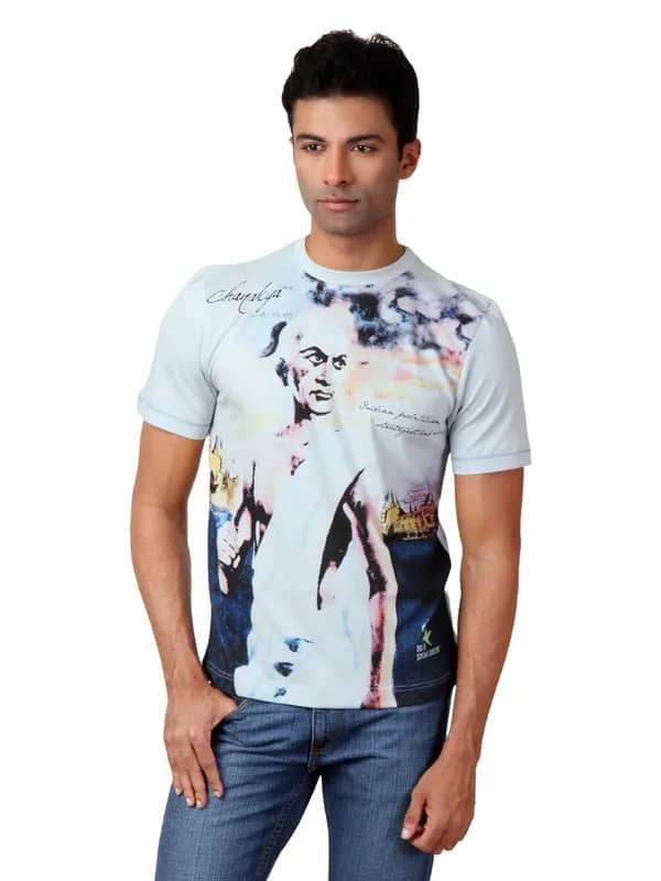 Do u speak green Men Printed Grey T-shirt