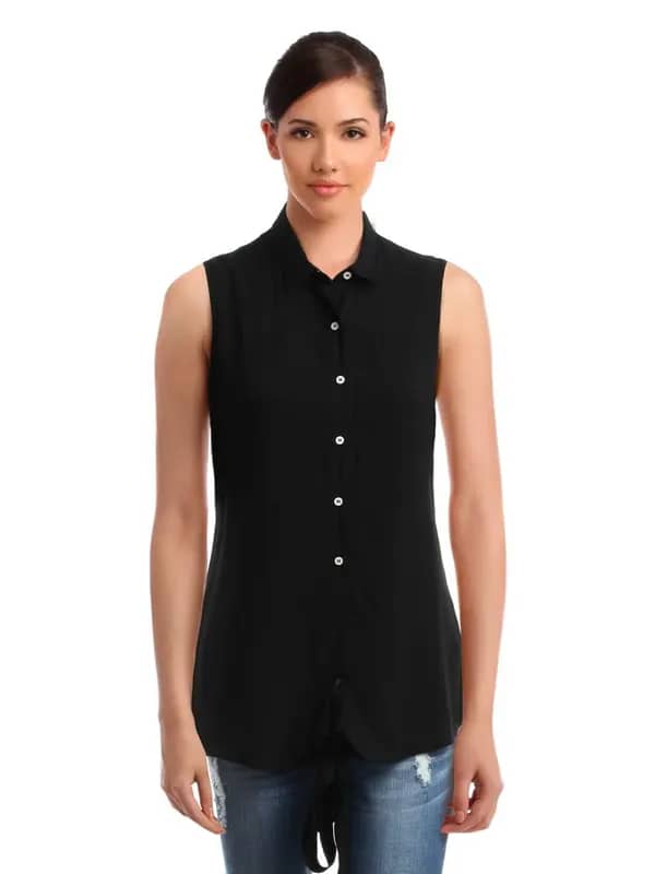 Femella Women Black Shirt