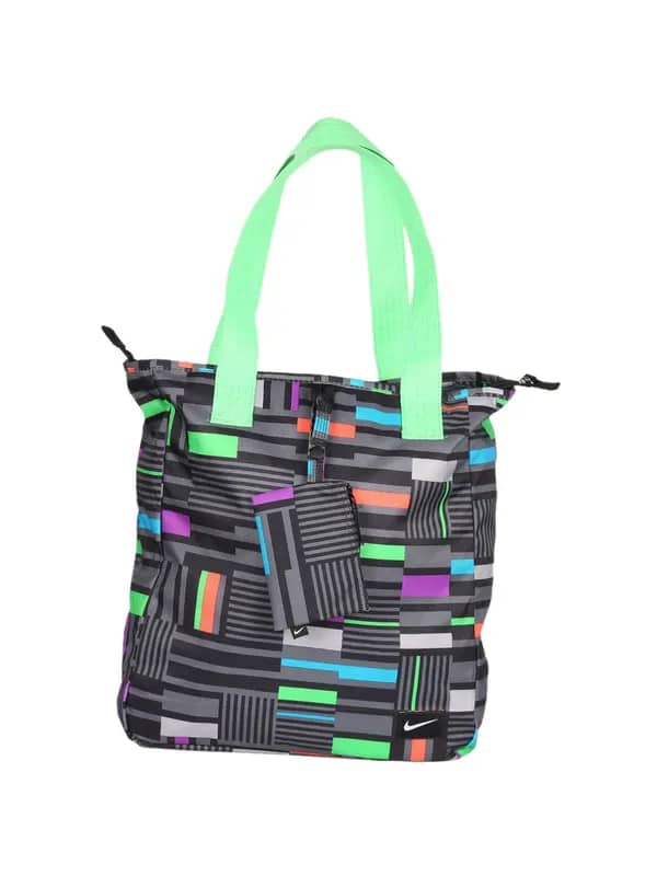 Nike Grey Printed Handheld Bag