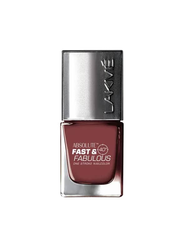 Lakme Absolute Fast & Fabulous Crimson Scream Nail Polish 27