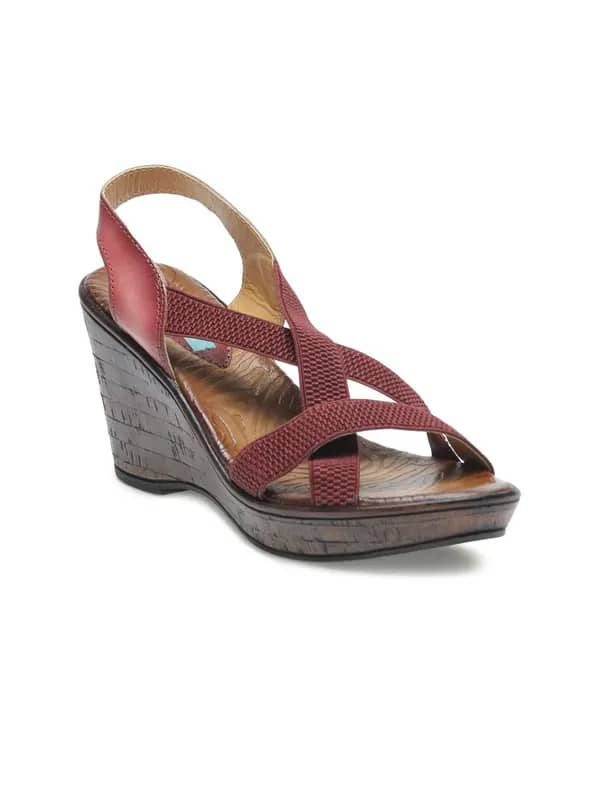 Catwalk Women Maroon Wedges