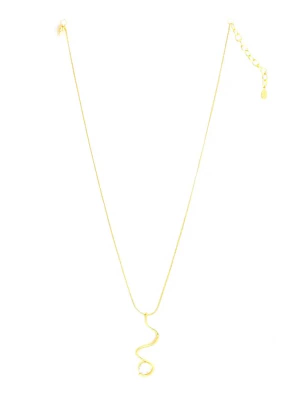 Estelle Women Gold Pendant with Chain