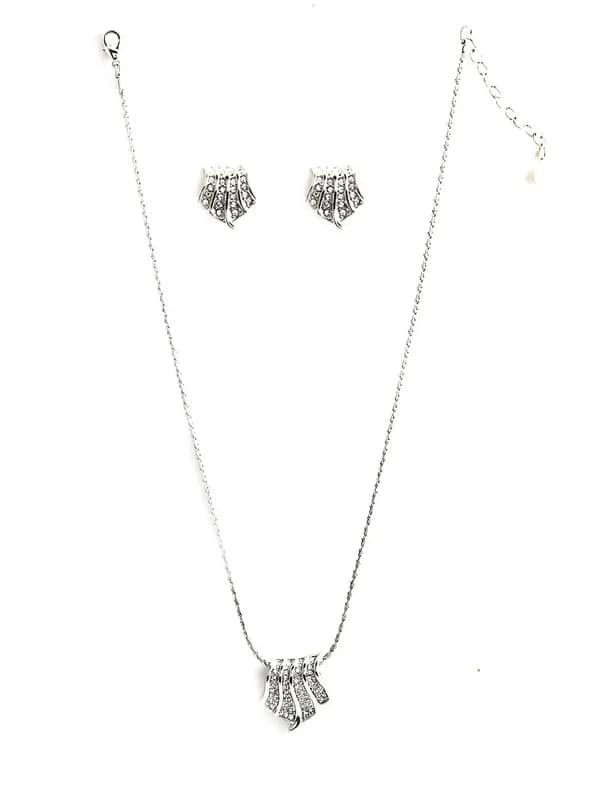 Estelle Women Silver Earring & Pendant Set