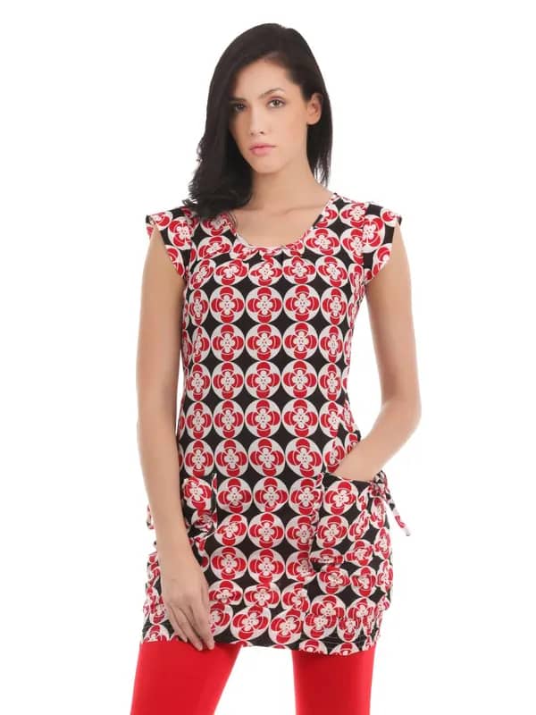 Mumbai Slang Women Red & Black Tunic