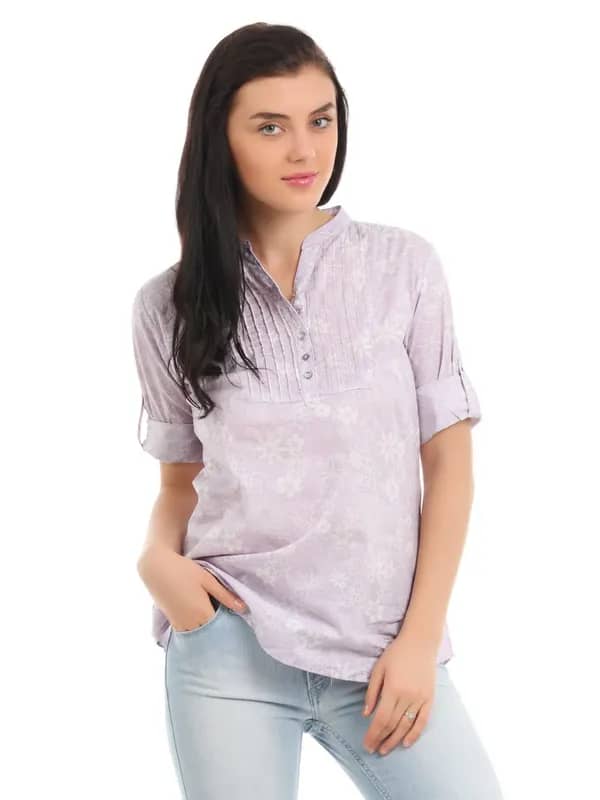 Mumbai Slang Women Purple Kurti