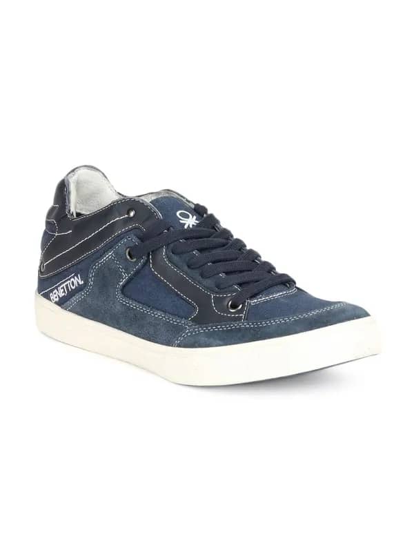 United Colors of Benetton Men Navy Blue Shoes