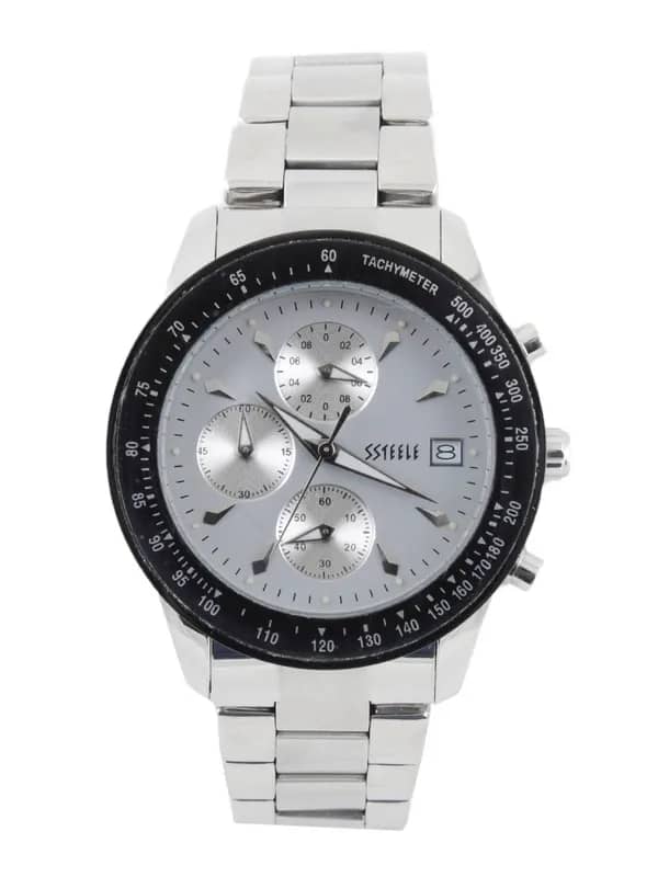 Maxima Men Silver Chronograph Watch