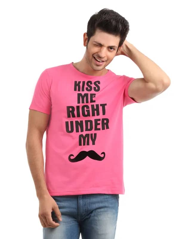 Horsefly Men Pink T-shirt