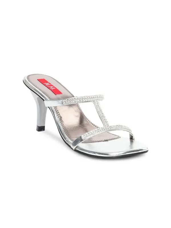 HM Women Silver Heels