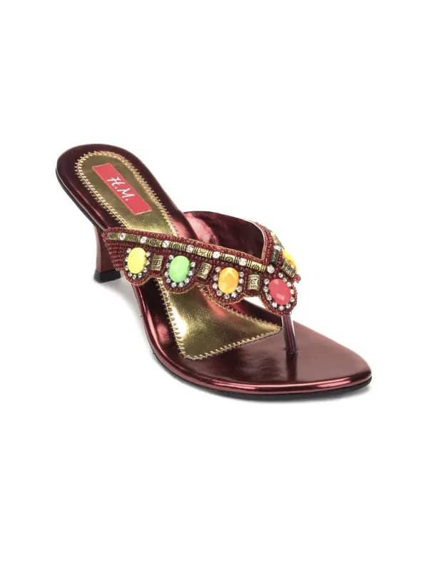 HM Women Maroon Heels