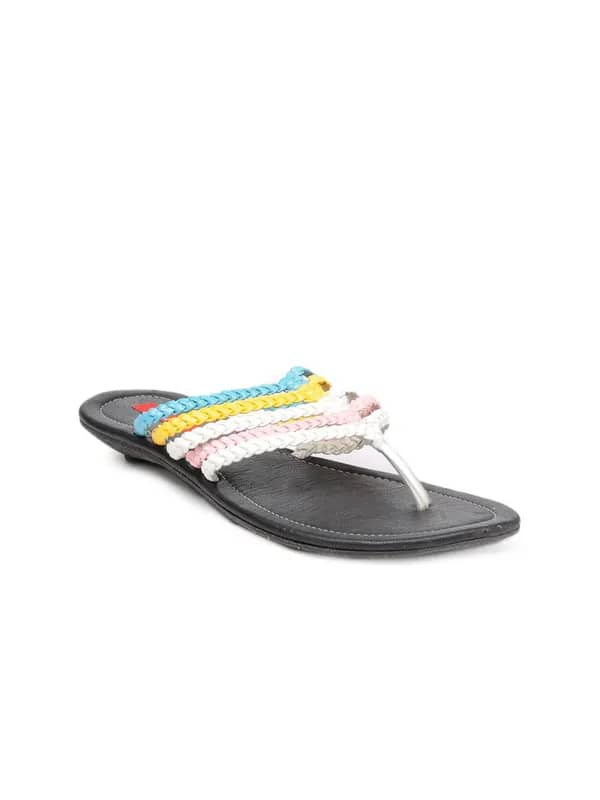 HM Women Multi Coloured Flats