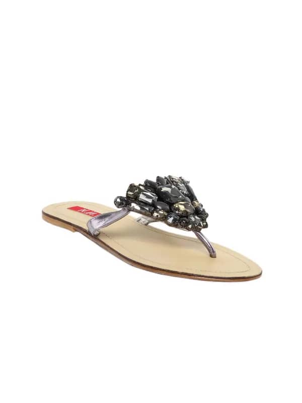 HM Women Metallic Flats
