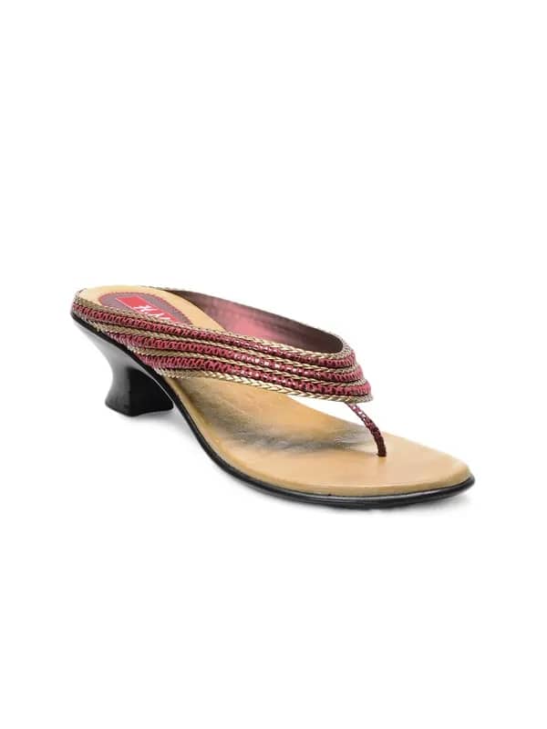 HM Women Maroon Sandals
