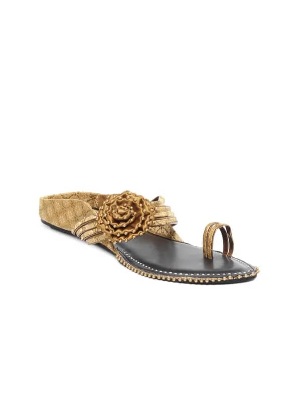 HM Women Golden Sandals