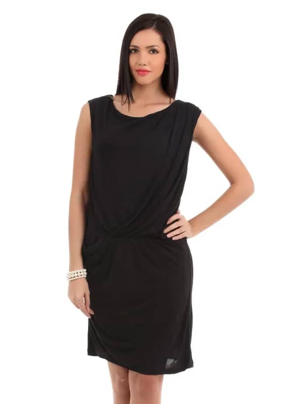Elle Women Black Sheath Dress