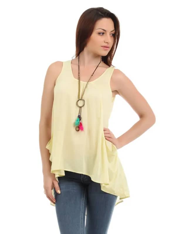 Elle Women Cream Top