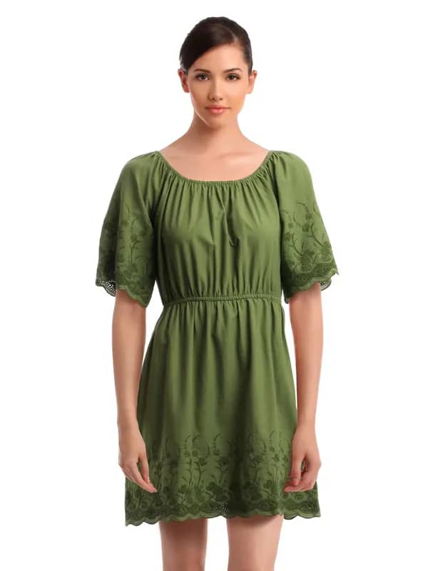 Elle Women Olive Tunic