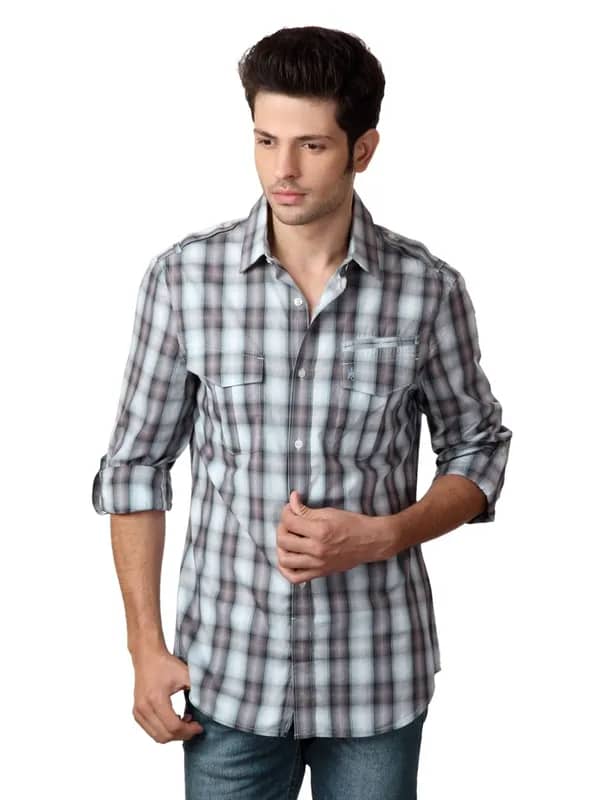 French Connection Men Grey Shirt