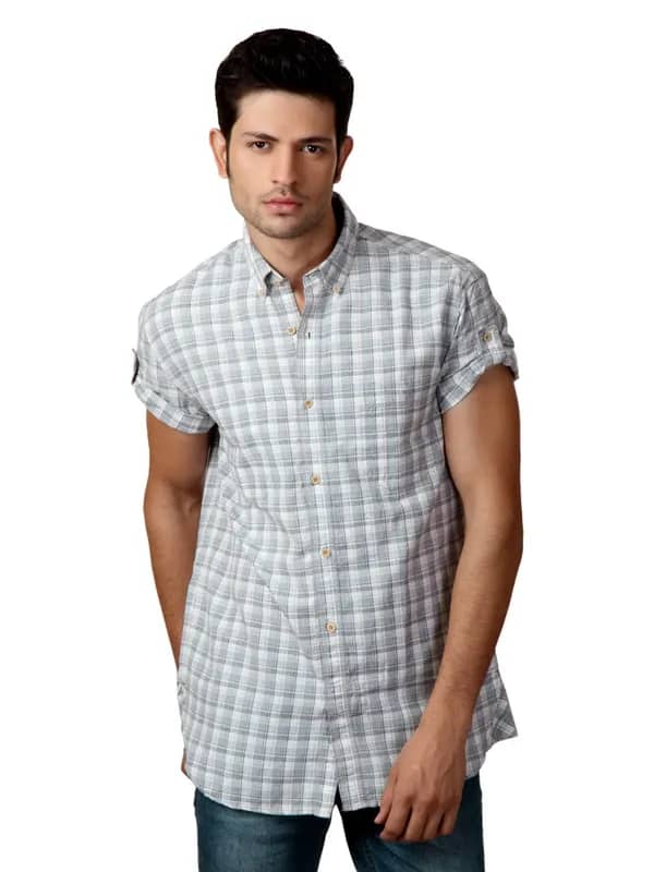 French Connection Men Blue Shirt