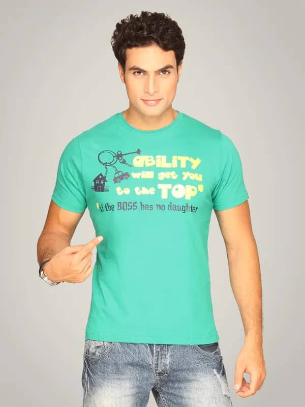 Probase Men's Ability Will You Get Turquoise T-shirt