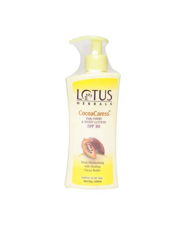 Lotus Herbals Cocoa Caress SPF 20 Hand & Body Lotion 250 ml