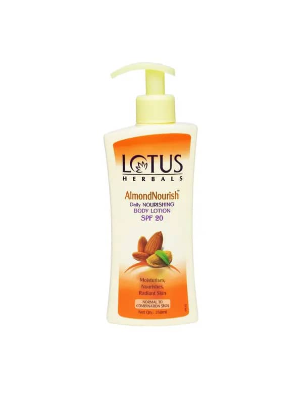 Lotus Herbals Almond Nourish Body Lotion with SPF 20