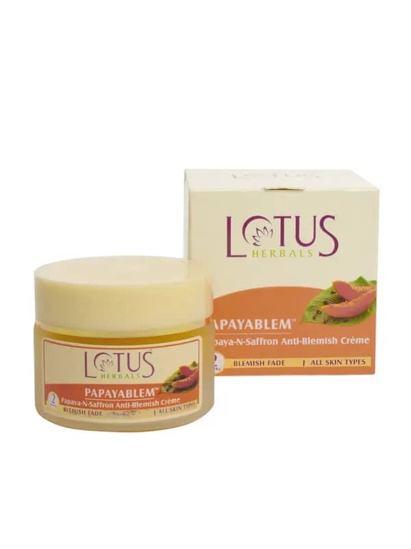Lotus Herbals Papayablem Papaya-N-Saffron Anti-Blemish Creme