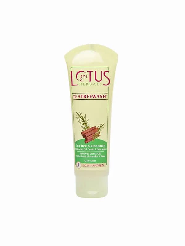 Lotus Herbals Tea Tree & Cinnamon Anti-Acne Oil Control Face Wash