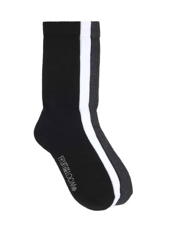 Fruit of the Loom Men Pack of Three Socks