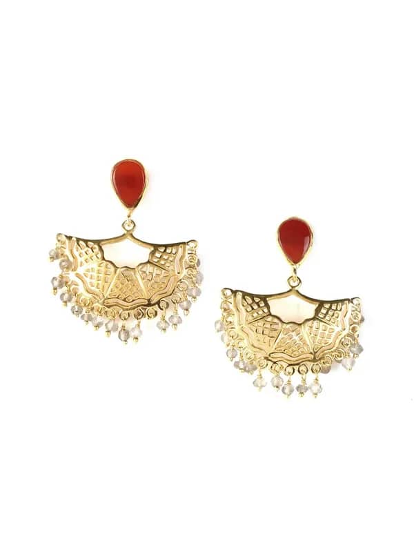 Rreverie Golden Earrings