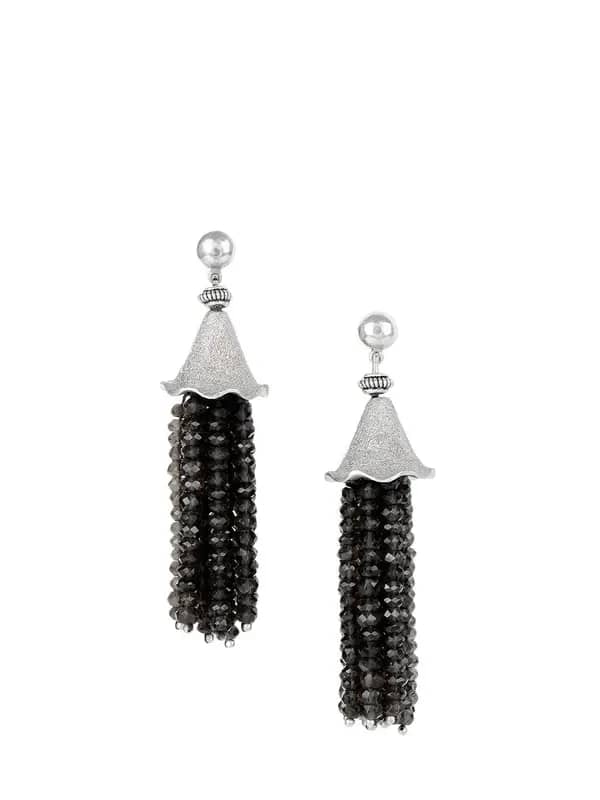 Rreverie Silver & Brown Earrings