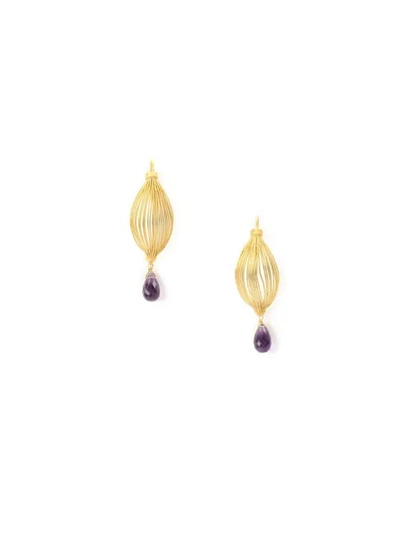 Rreverie Golden Earrings
