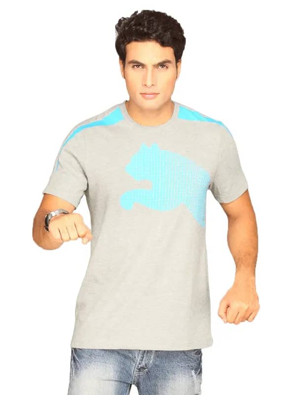 Puma Men's Sports Grey T-shirt