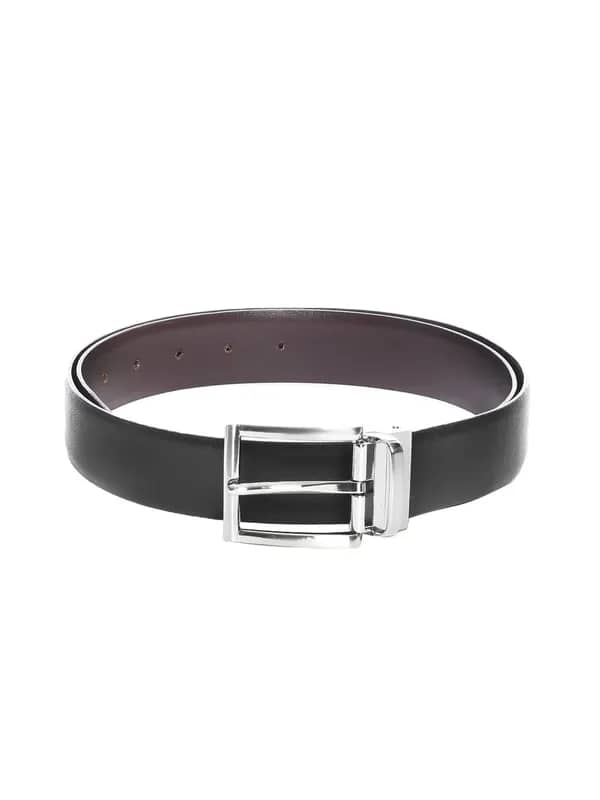 New Hide Men Black & Brown Reversible Belt