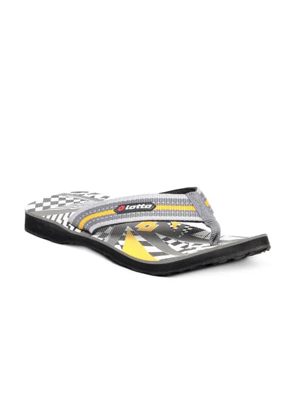 Lotto Men Grey Flip Flops