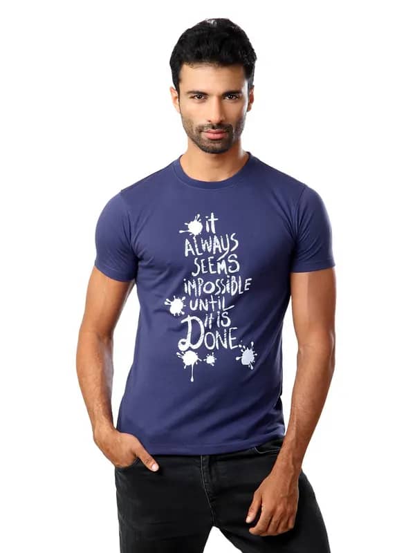 Locomotive Men Blue T-shirt