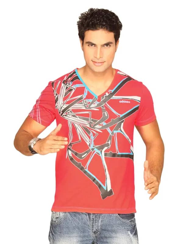 ADIDAS Men's M-5 Red T-shirt