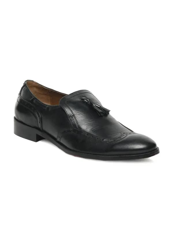 Enroute Men Black Formal Shoes