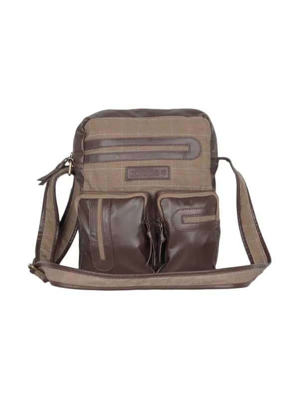 ADIDAS Men Organizer Brown Sling Bag