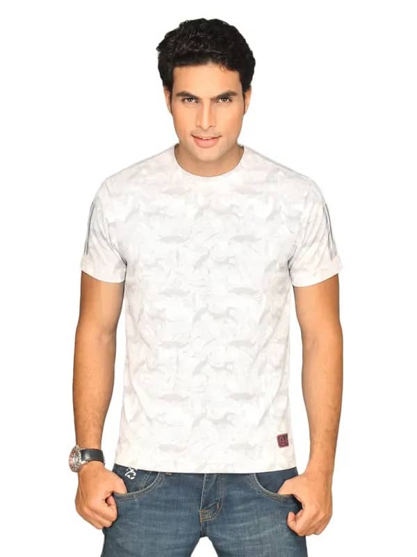 ADIDAS Men's Allover White T-shirt