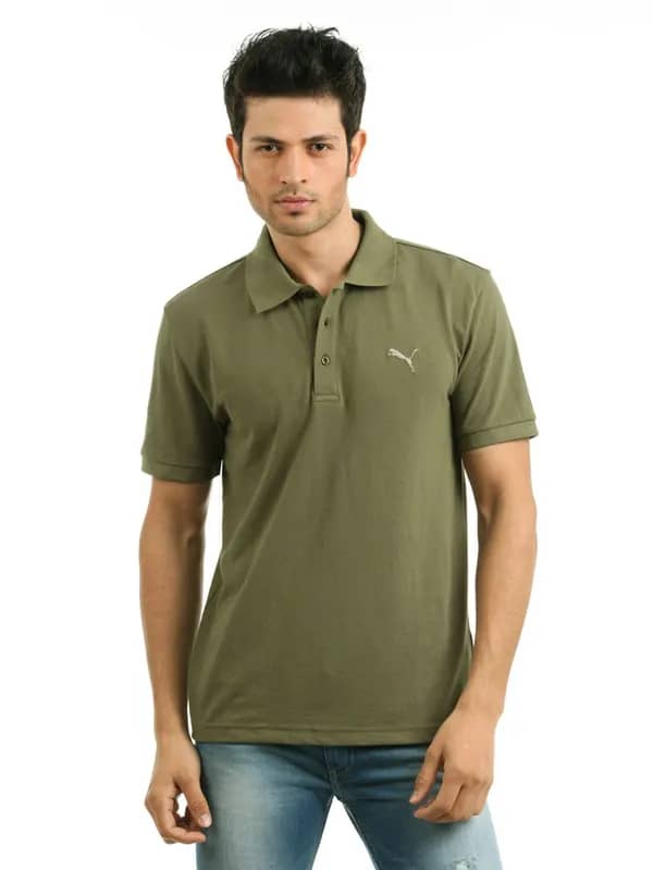 Puma Men Olive T-shirt